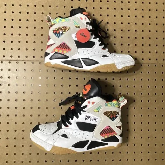 Reebok Blacktop Battleground Pump Aztec M43284 Sneakers Omni Size